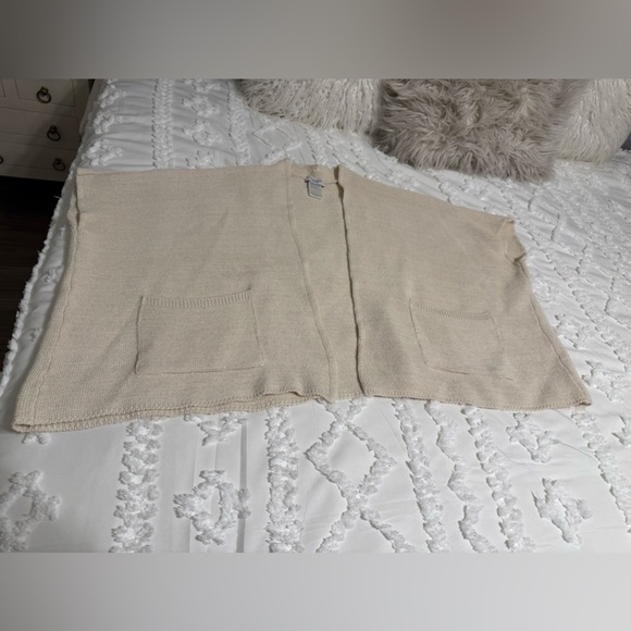 Cocogió Sweaters - Cocogió Cream Open Front Cardigan One Size